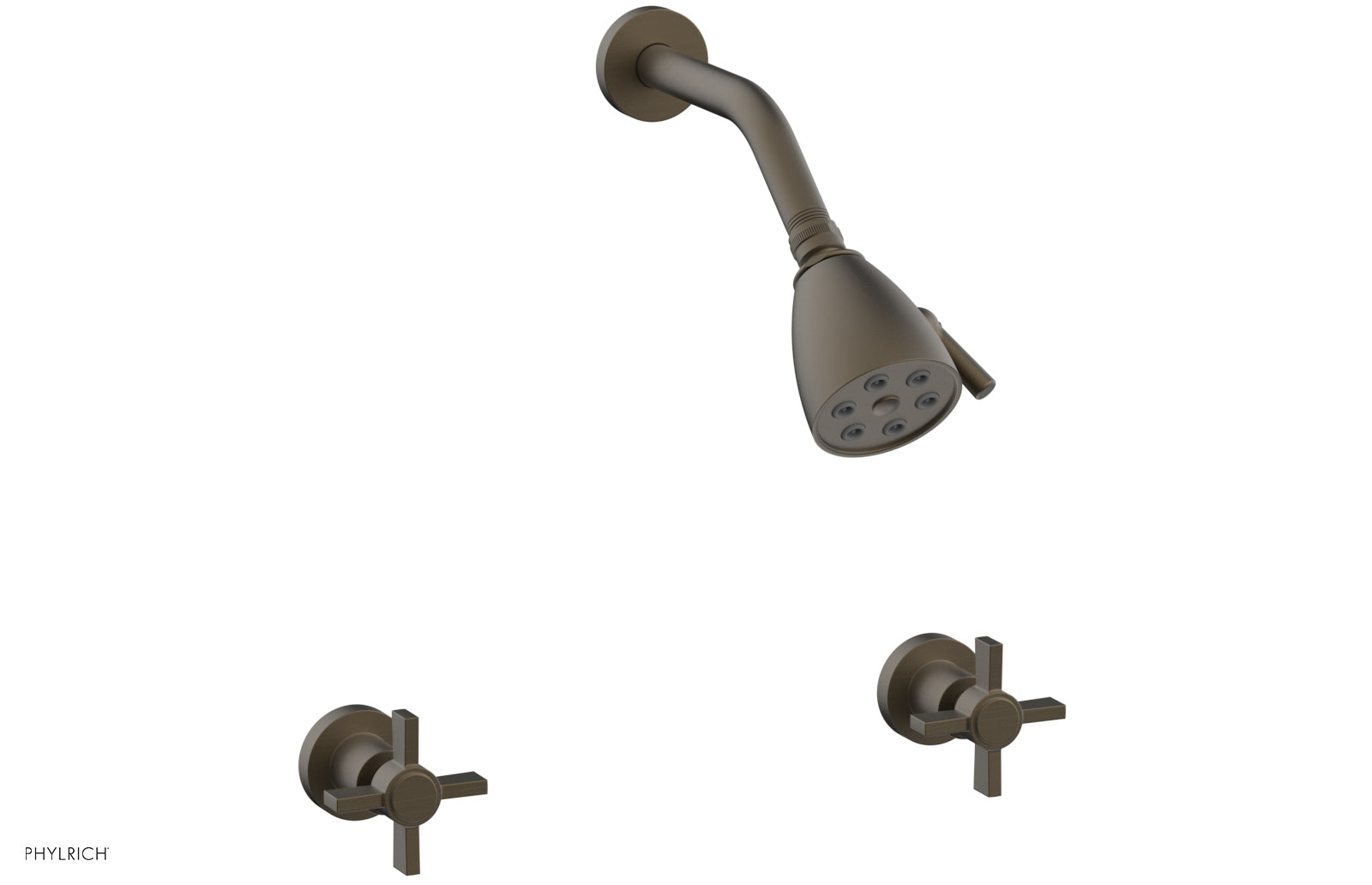 BASIC Two Handle Shower Set - Blade Cross Handles D3137
