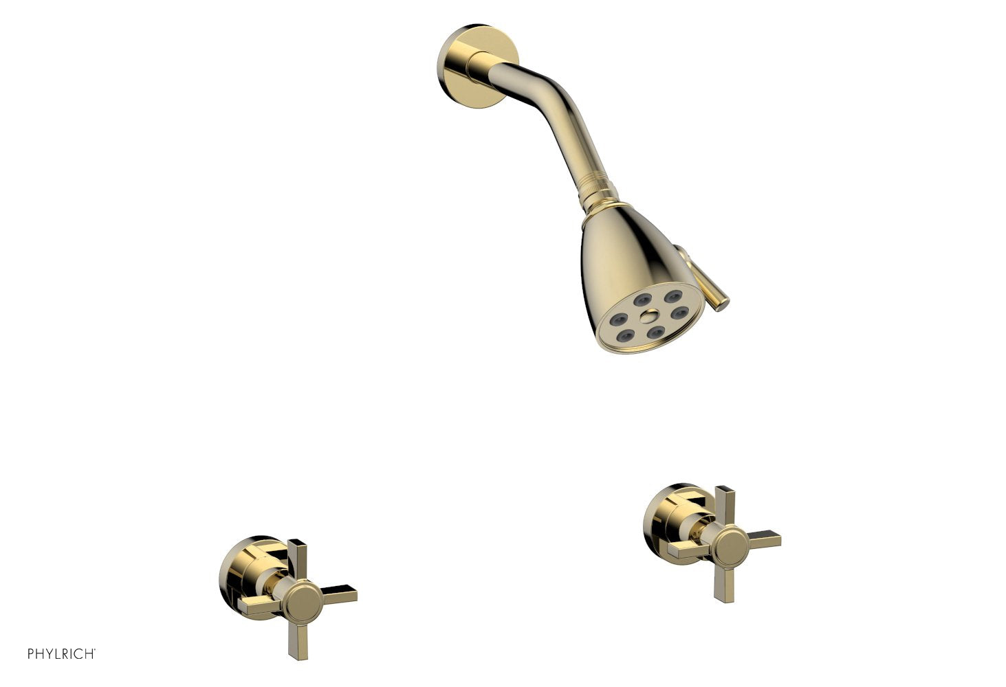BASIC Two Handle Shower Set - Blade Cross Handles D3137