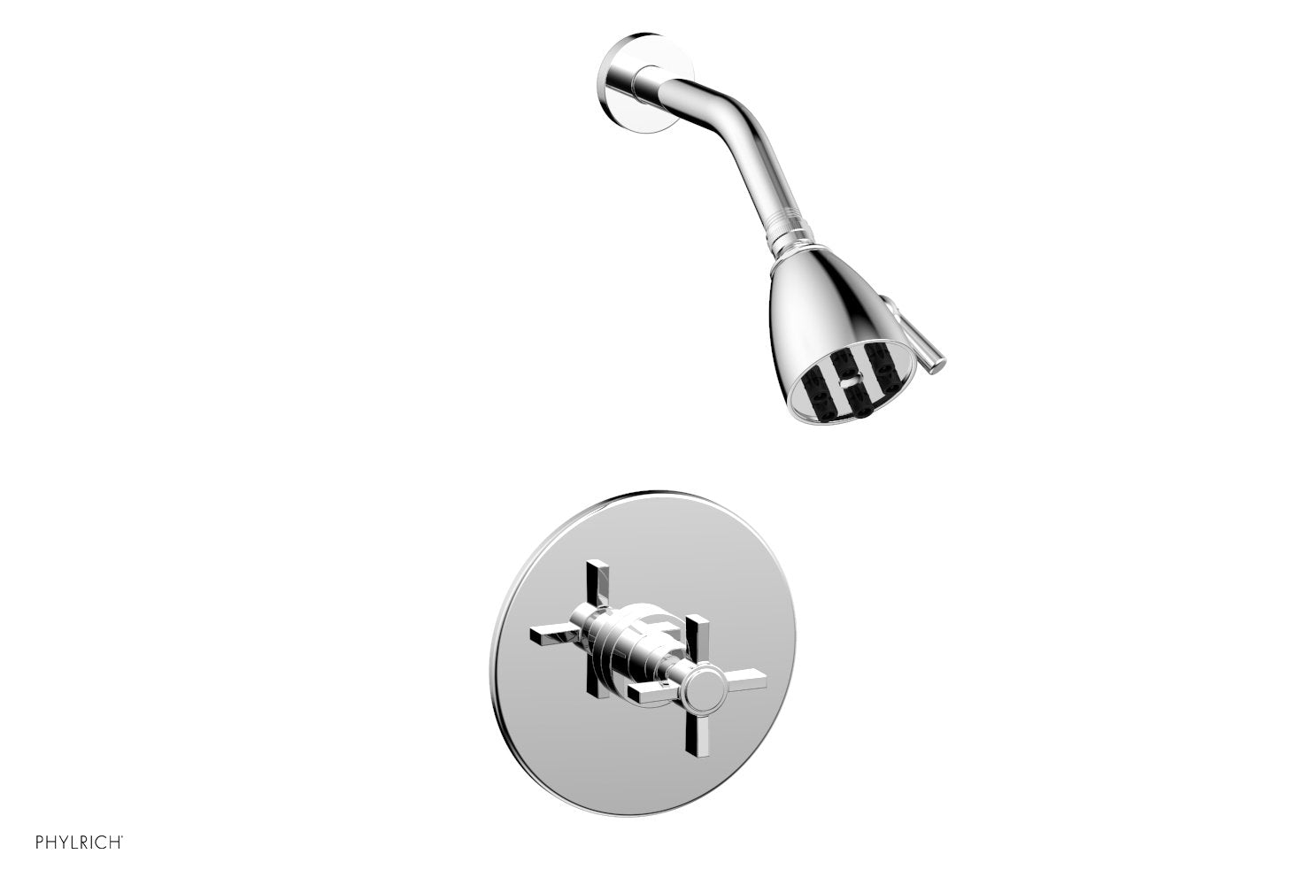 BASIC Pressure Balance Shower Set - Blade Cross Handle DPB3137