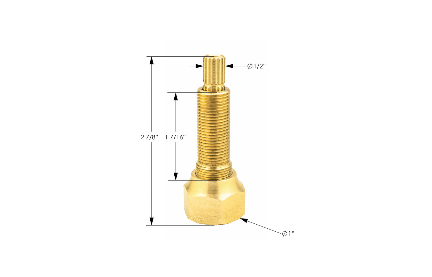 1-1/2" Deck Valve Extension DSK1
