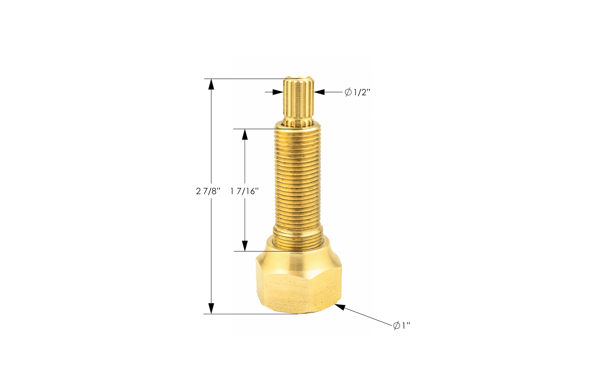 1-1/2" Deck Valve Extension DSK1