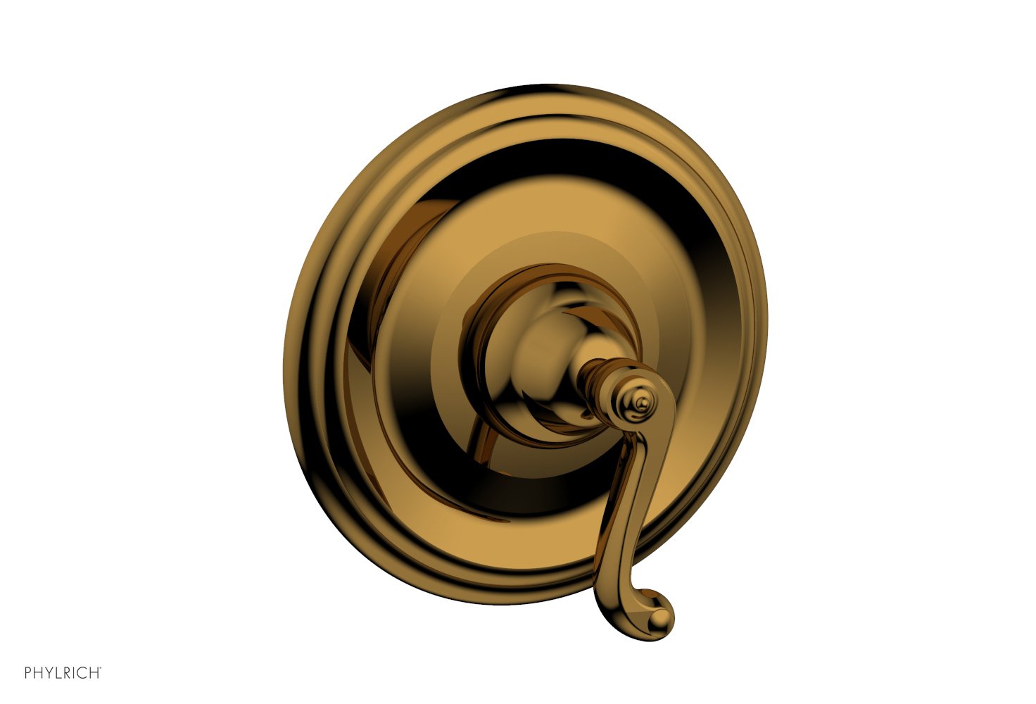 REVERE & SAVANNAH 1/2" & 3/4" Thermostatic Shower Trim, Curved Lever Handle DTH102