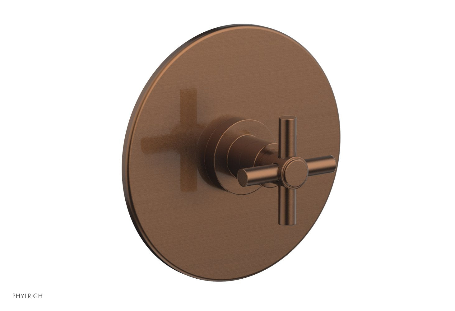 BASIC 1/2" Thermostatic Shower Trim - Tubular Cross Handle DTH134