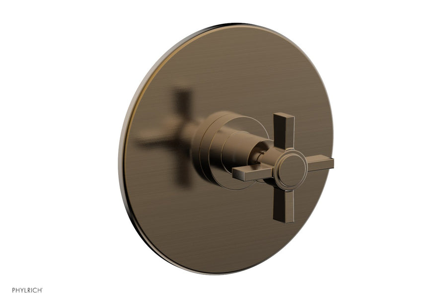 BASIC 3/4" Thermostatic Shower Trim - Blade Cross Handle DTH137
