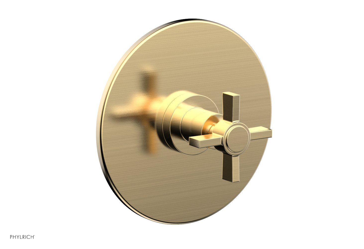 BASIC 3/4" Thermostatic Shower Trim - Blade Cross Handle DTH137