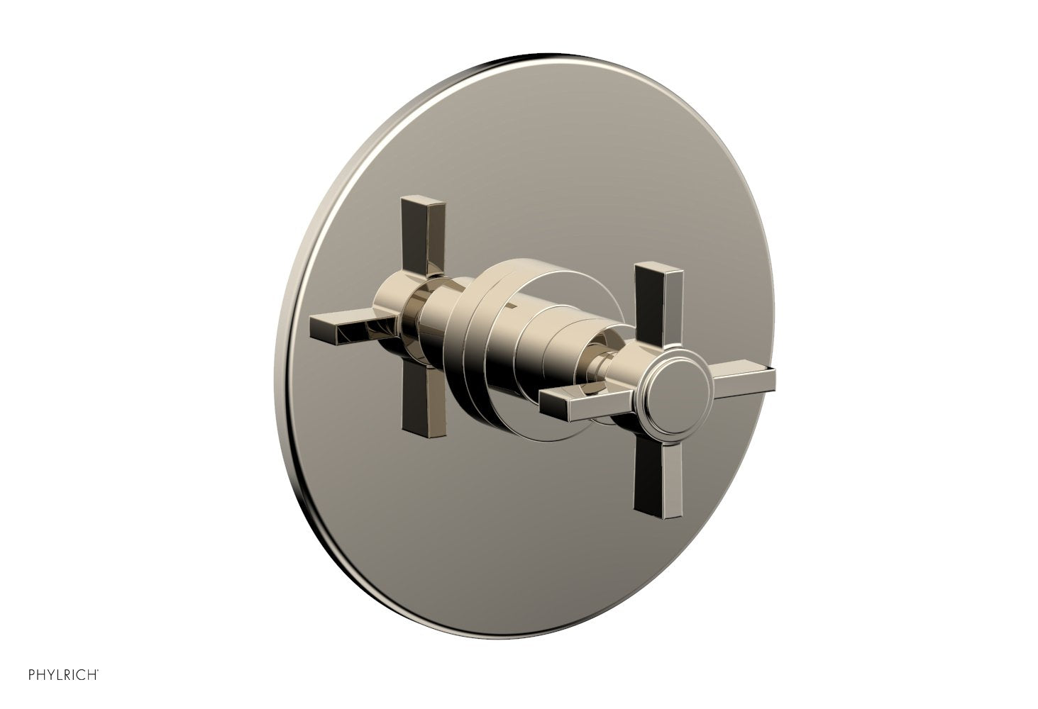 BASIC 3/4" Thermostatic Shower Trim - Blade Cross Handle DTH137