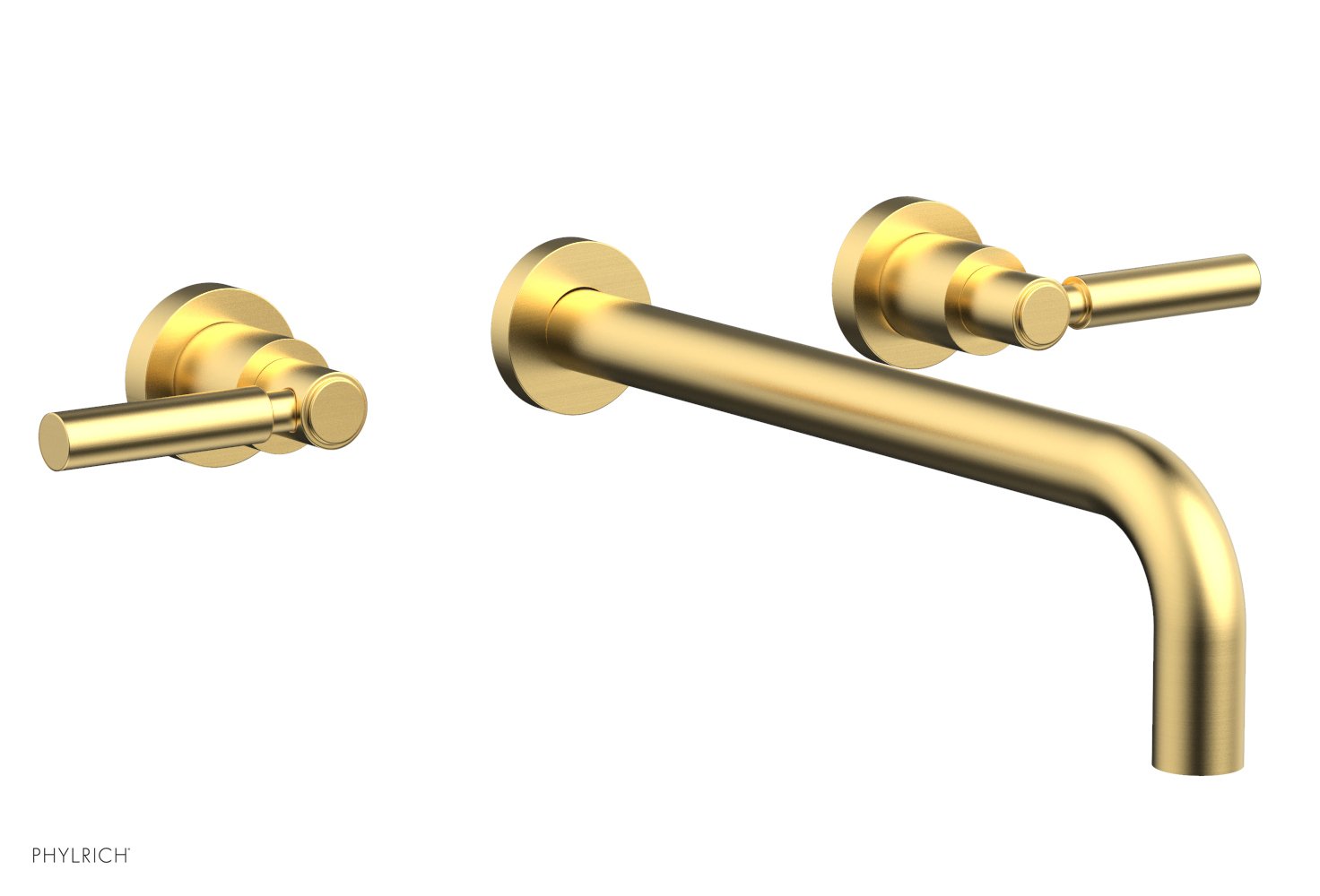 BASIC Wall Lavatory Set 12" Spout - Lever Handles DWL130-12