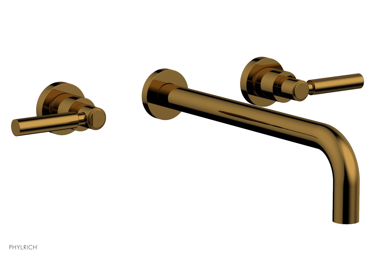 BASIC Wall Lavatory Set 12" Spout - Lever Handles DWL130-12