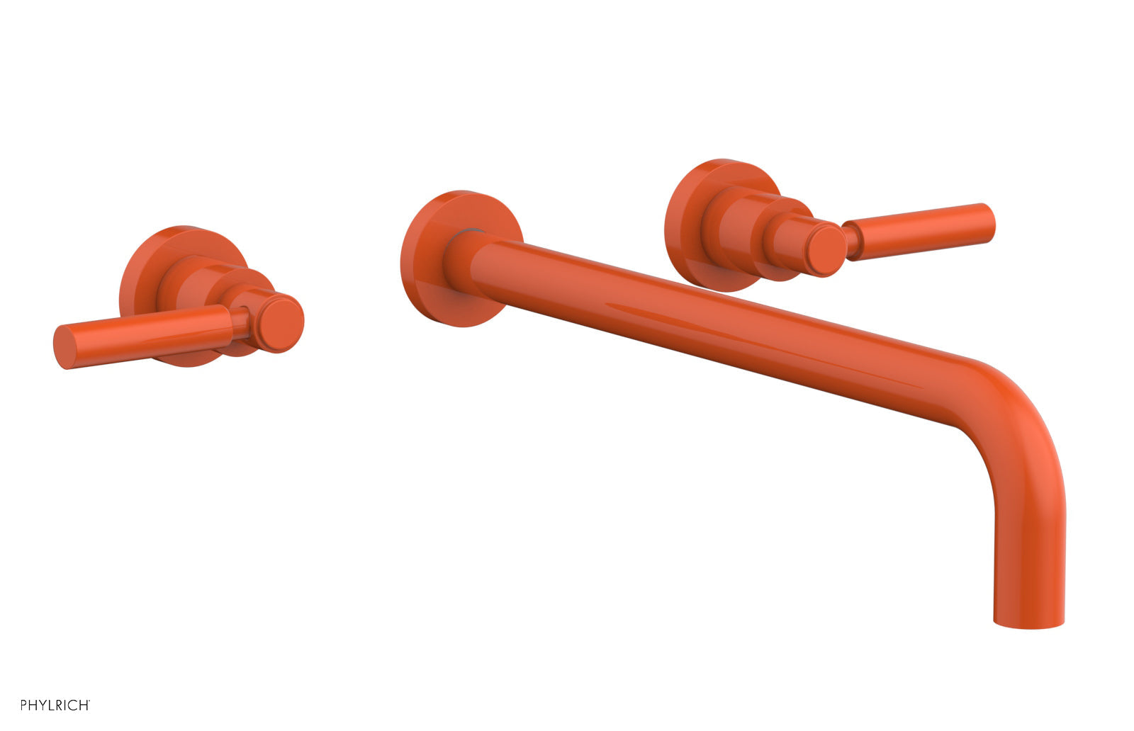 BASIC Wall Lavatory Set 14" Spout - Lever Handles DWL130-14