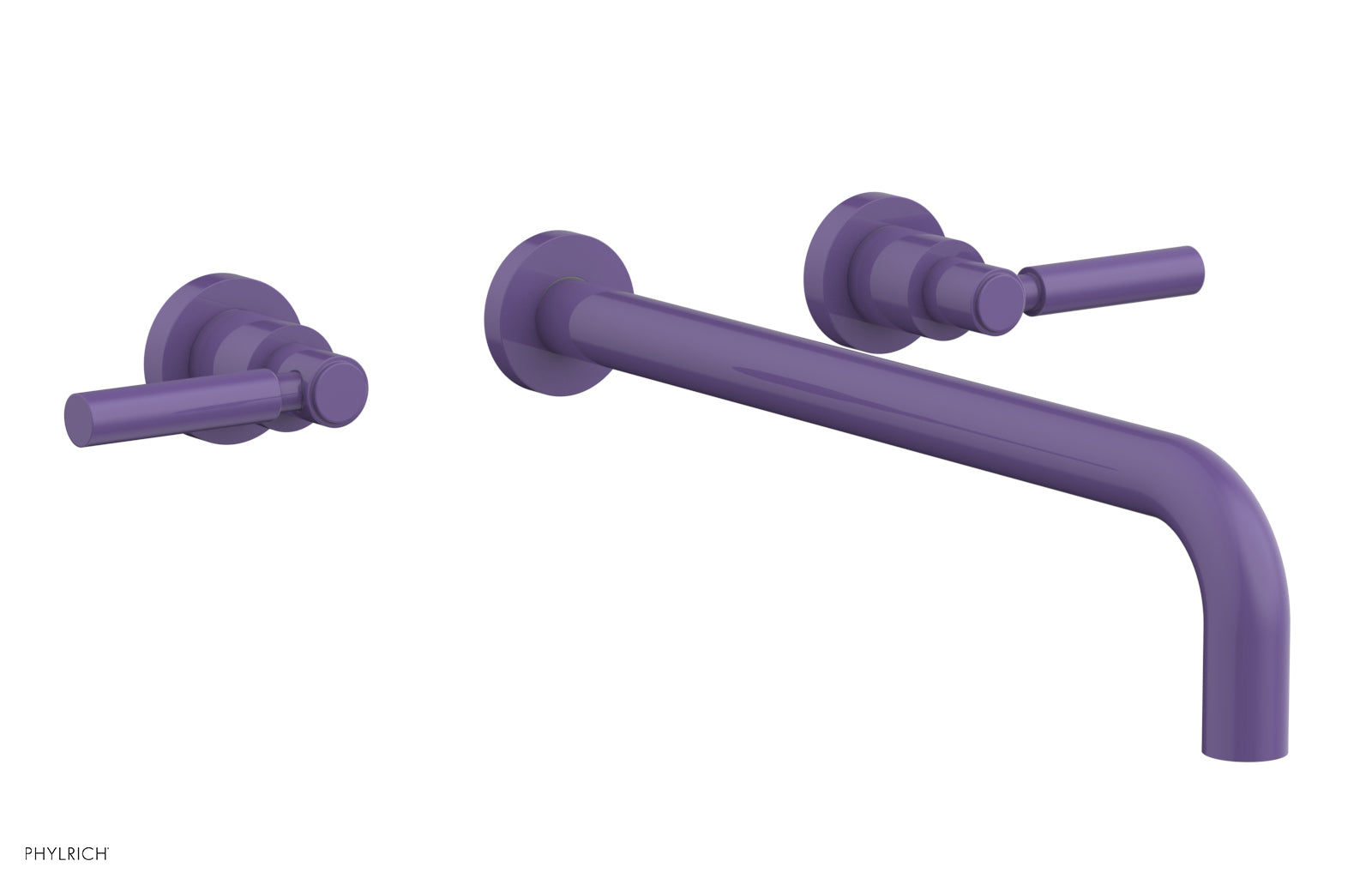 BASIC Wall Lavatory Set 14" Spout - Lever Handles DWL130-14