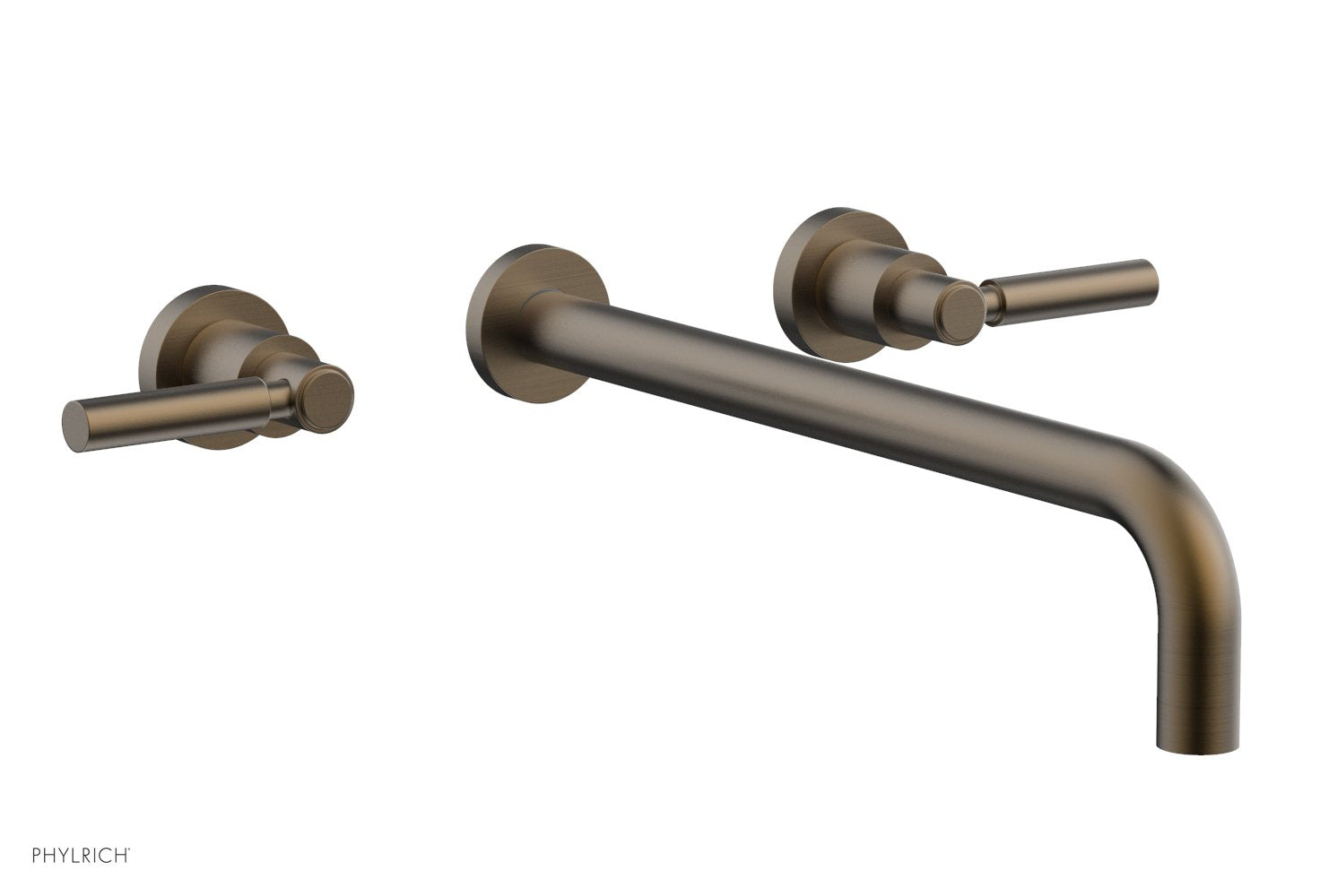 BASIC Wall Lavatory Set 14" Spout - Lever Handles DWL130-14