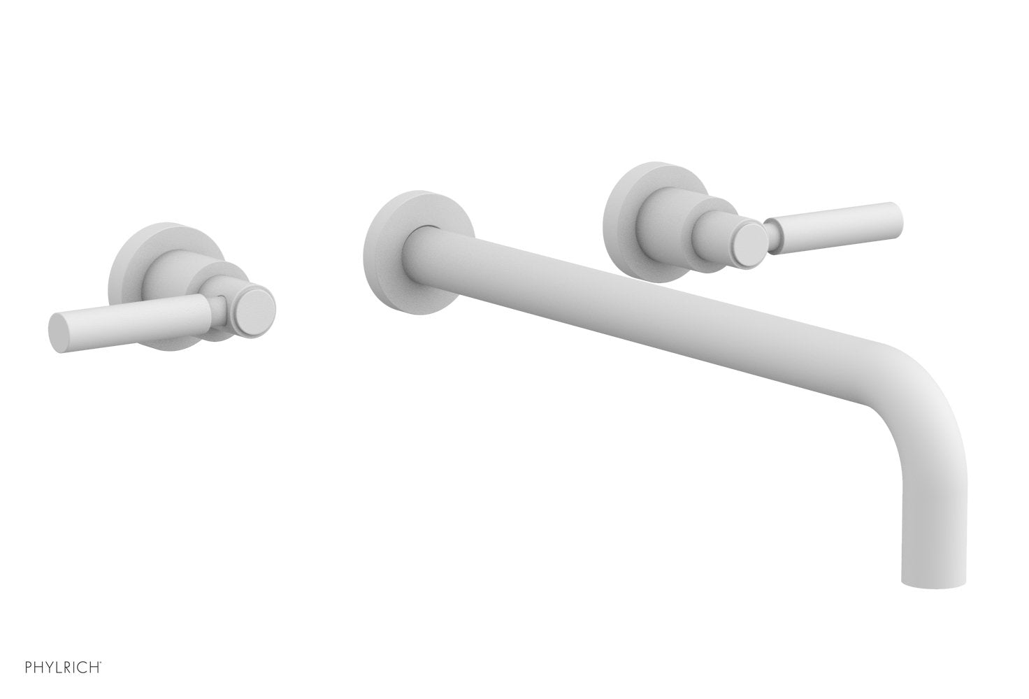 BASIC Wall Lavatory Set 14" Spout - Lever Handles DWL130-14