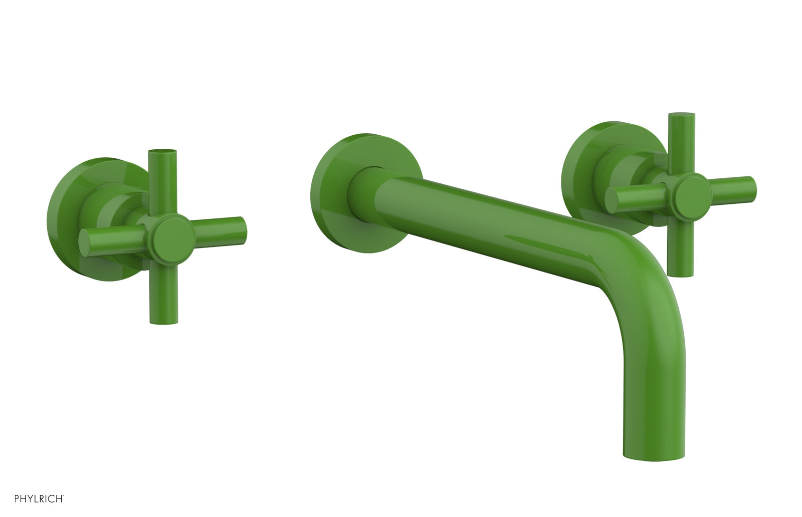 BASIC Wall Lavatory Set 10" Spout - Tubular Cross Handles DWL134-10