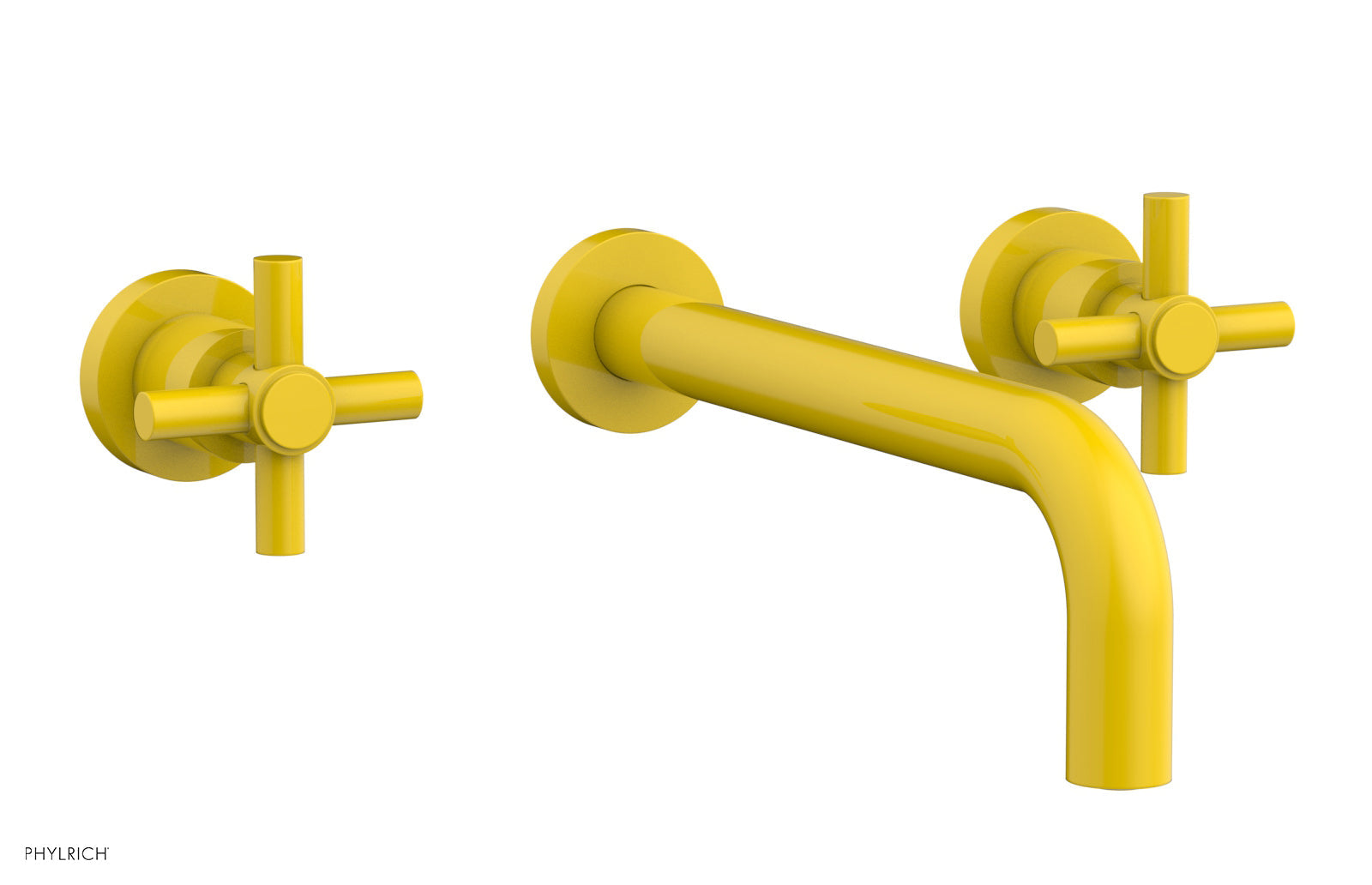 BASIC Wall Lavatory Set 10" Spout - Tubular Cross Handles DWL134-10