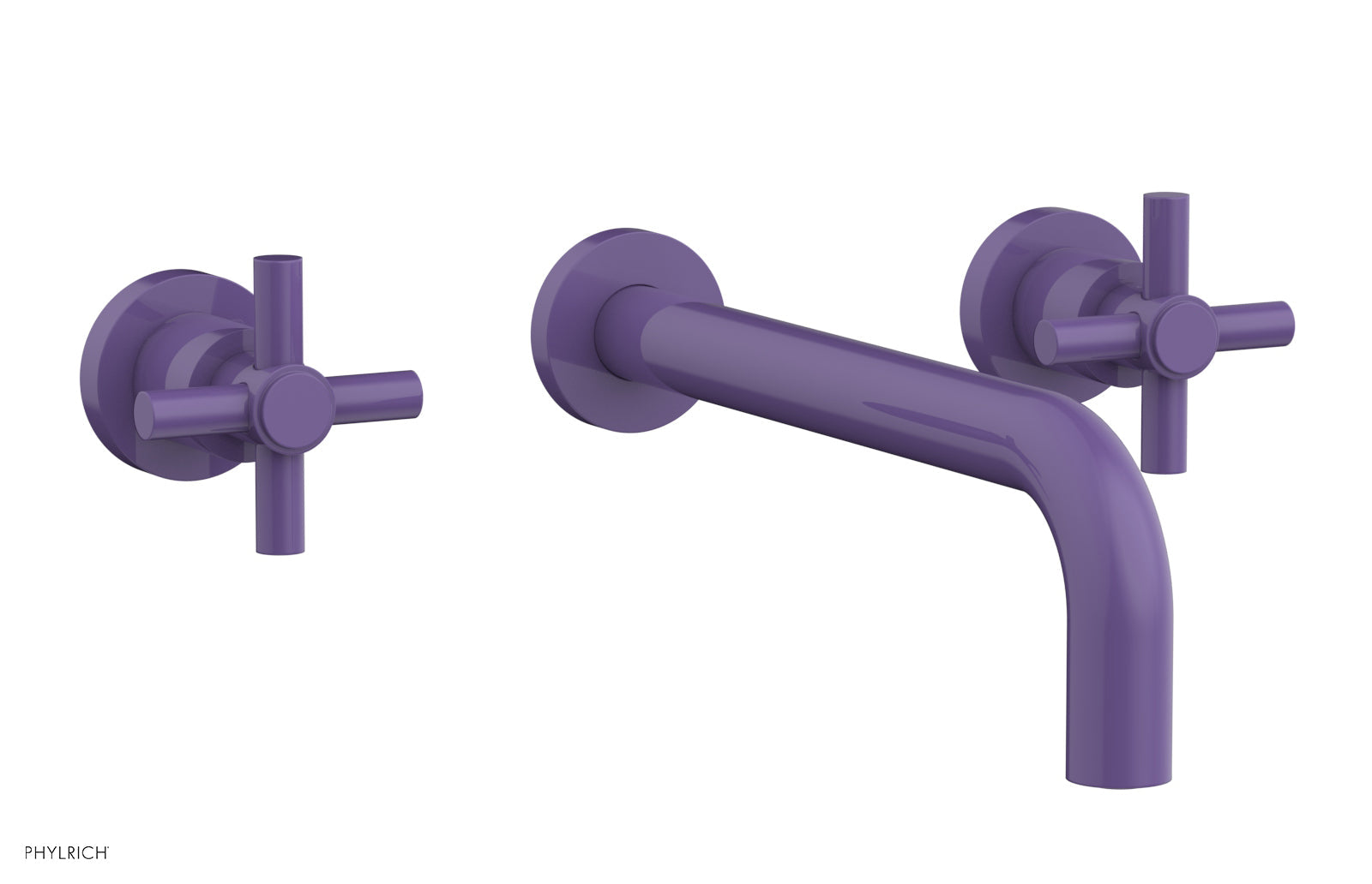 BASIC Wall Lavatory Set 10" Spout - Tubular Cross Handles DWL134-10