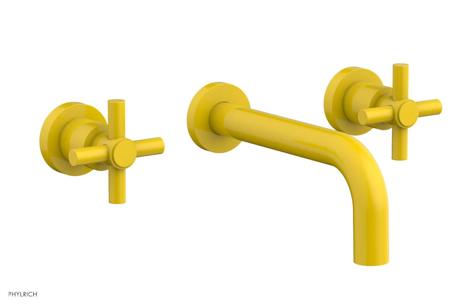 BASIC Wall Lavatory Set 7 1/2" Spout - Tubular Cross Handles DWL134