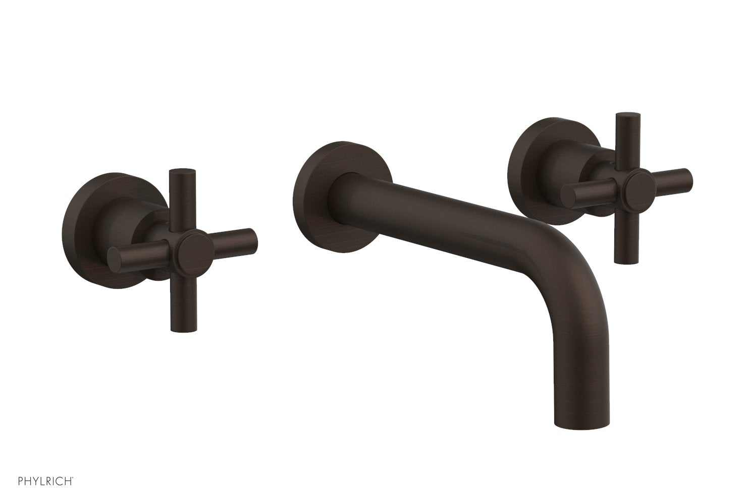 BASIC Wall Lavatory Set 7 1/2" Spout - Tubular Cross Handles DWL134