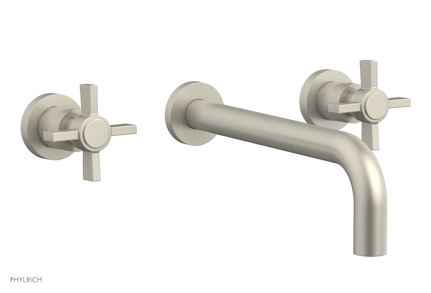 BASIC Wall Lavatory Set 10" Spout - Blade Cross Handles DWL137-10