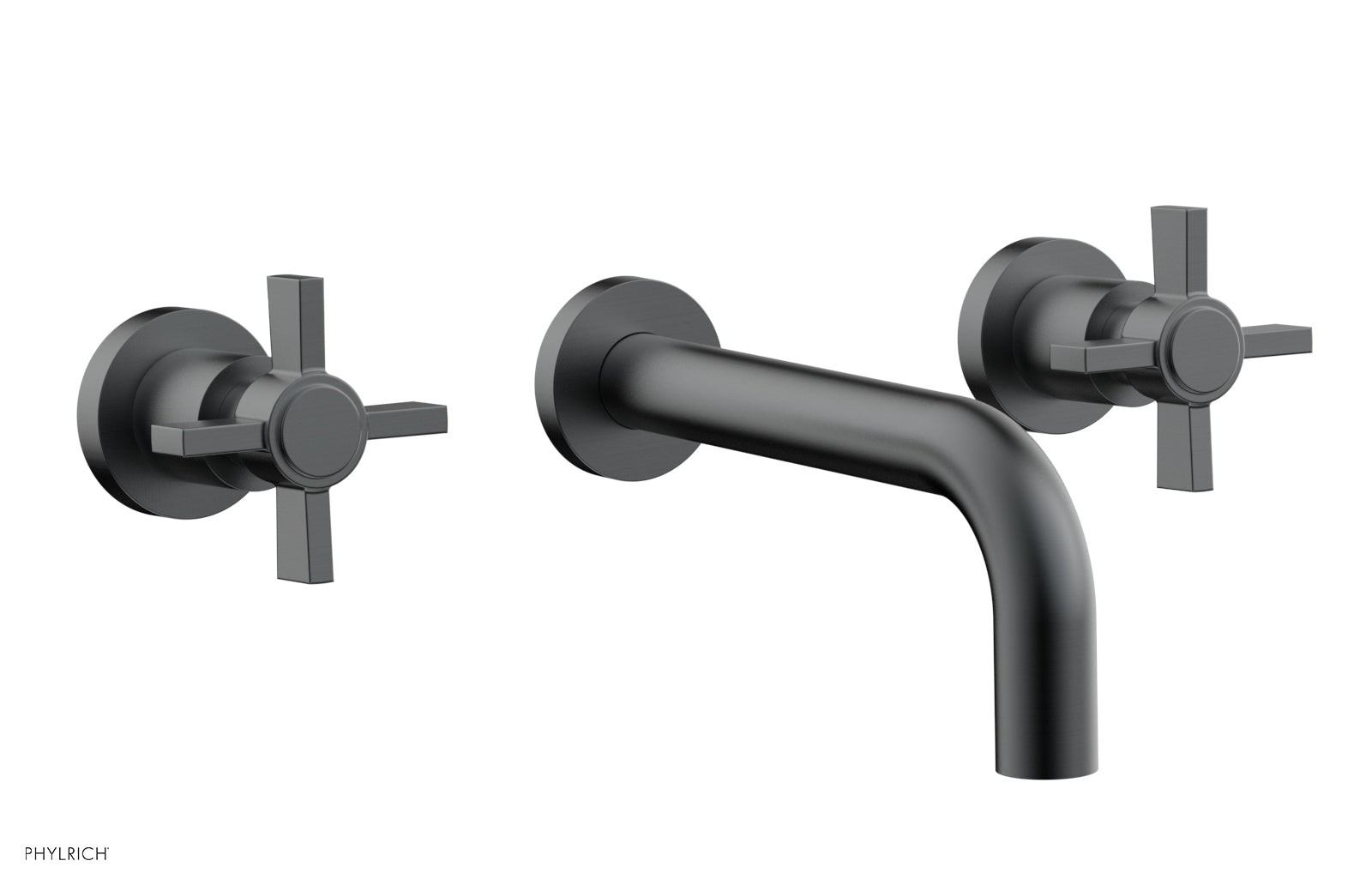 BASIC Wall Lavatory Set 7 1/2" Spout - Blade Cross Handles DWL137