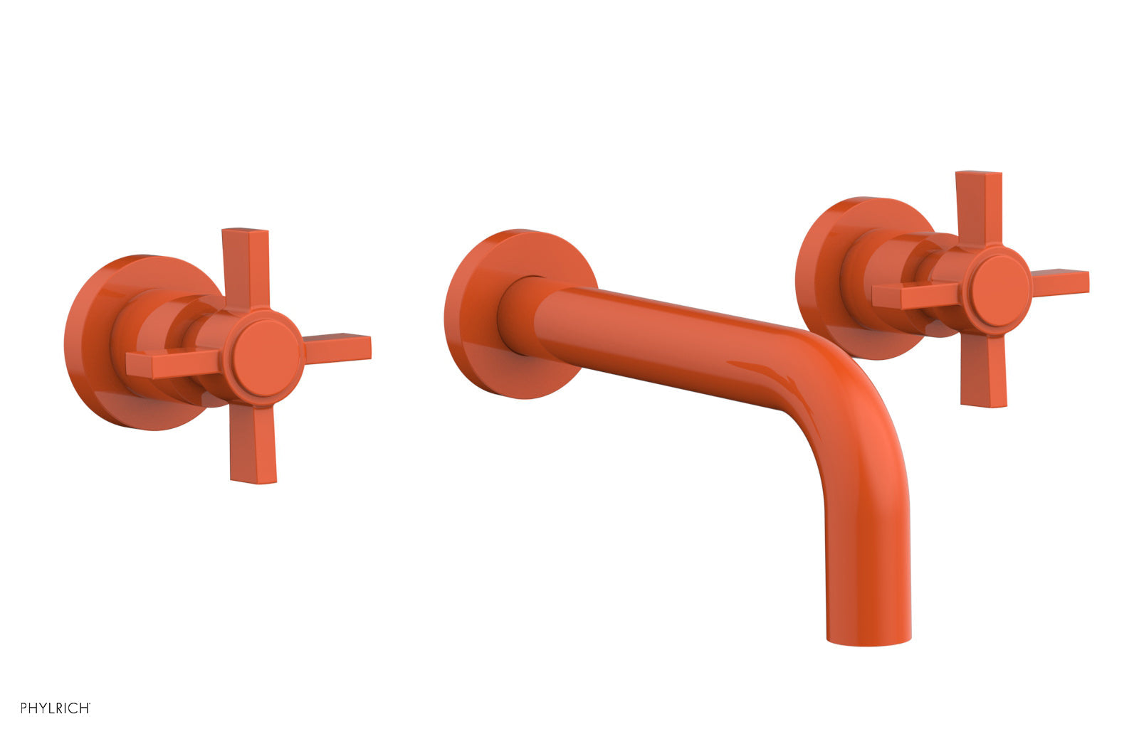 BASIC Wall Lavatory Set 7 1/2" Spout - Blade Cross Handles DWL137