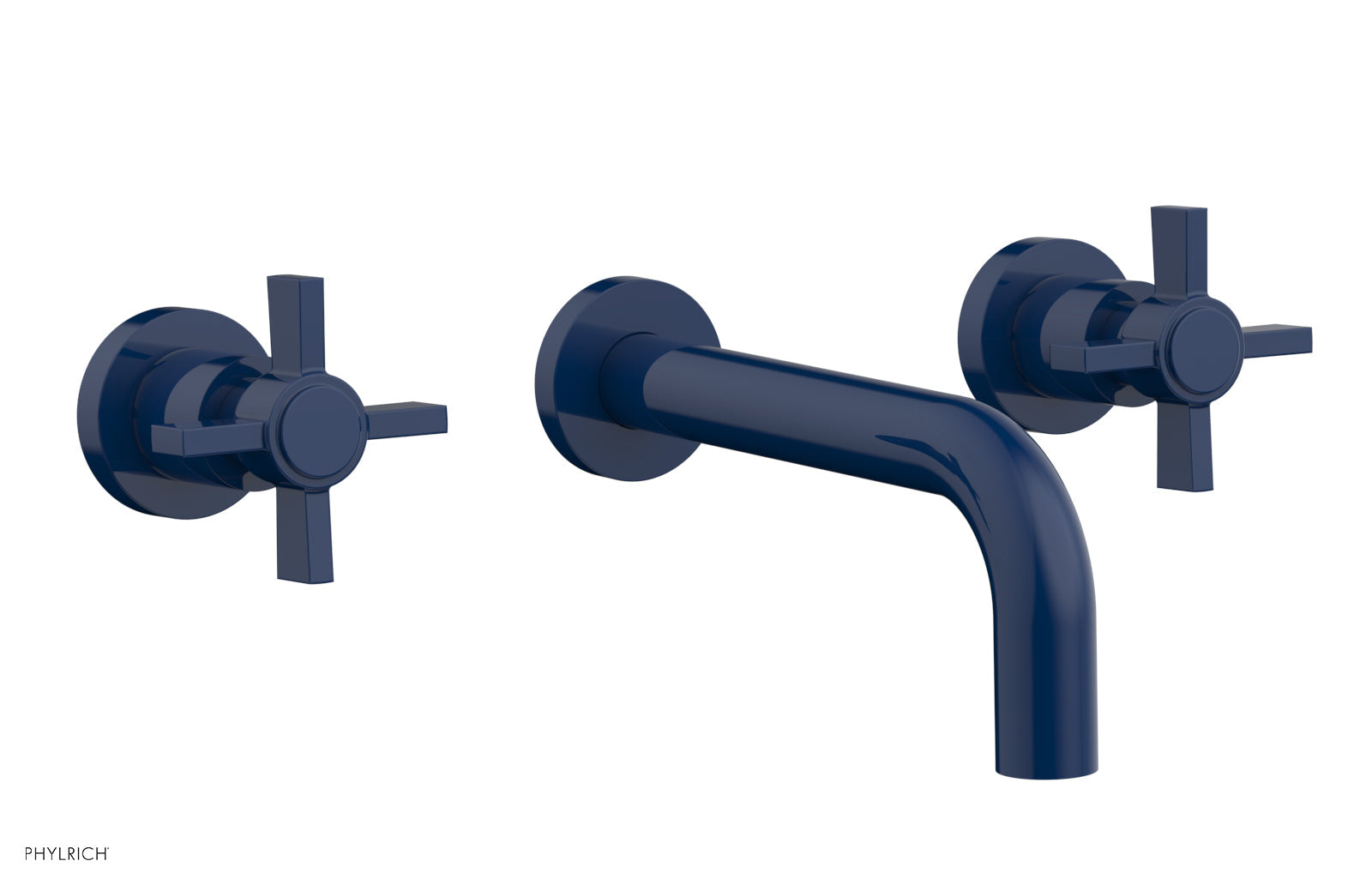 BASIC Wall Lavatory Set 7 1/2" Spout - Blade Cross Handles DWL137