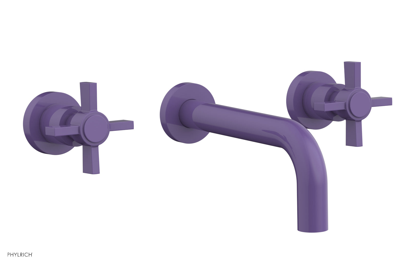 BASIC Wall Lavatory Set 7 1/2" Spout - Blade Cross Handles DWL137