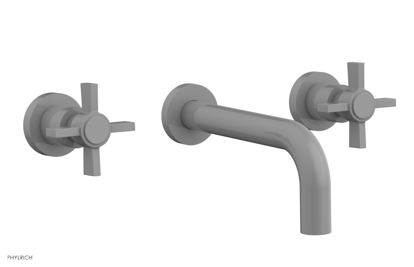 BASIC Wall Lavatory Set 7 1/2" Spout - Blade Cross Handles DWL137