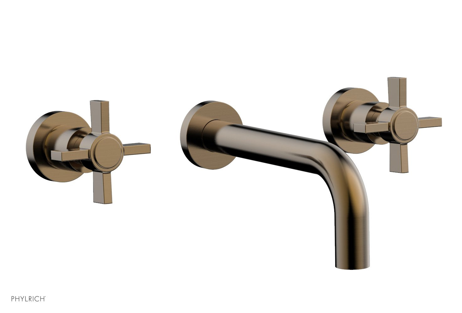 BASIC Wall Lavatory Set 7 1/2" Spout - Blade Cross Handles DWL137