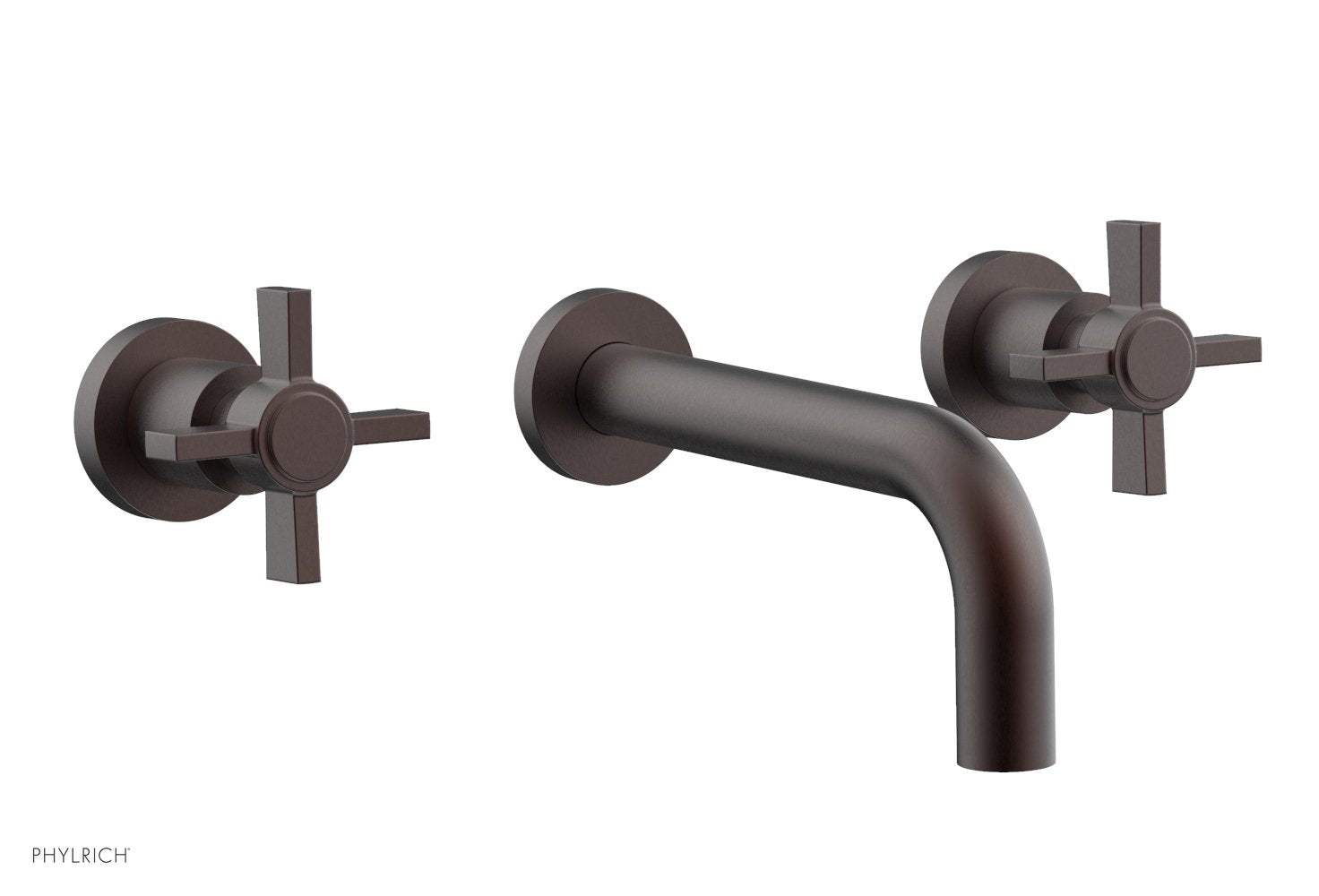 BASIC Wall Lavatory Set 7 1/2" Spout - Blade Cross Handles DWL137