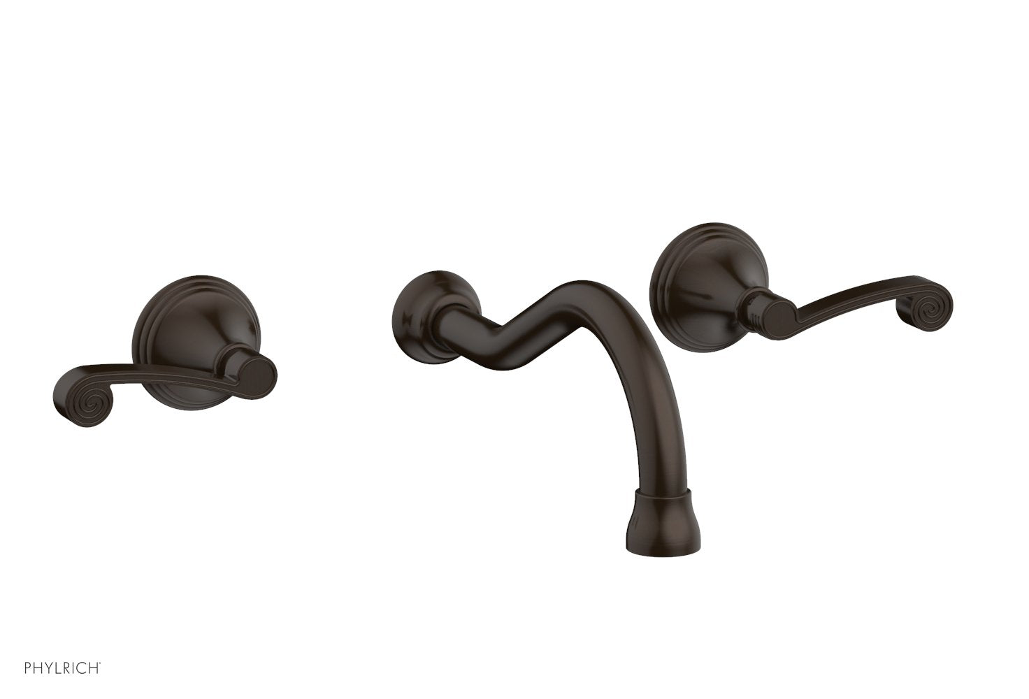 3RING Wall Lavatory Set - Curved Lever Handles DWL206