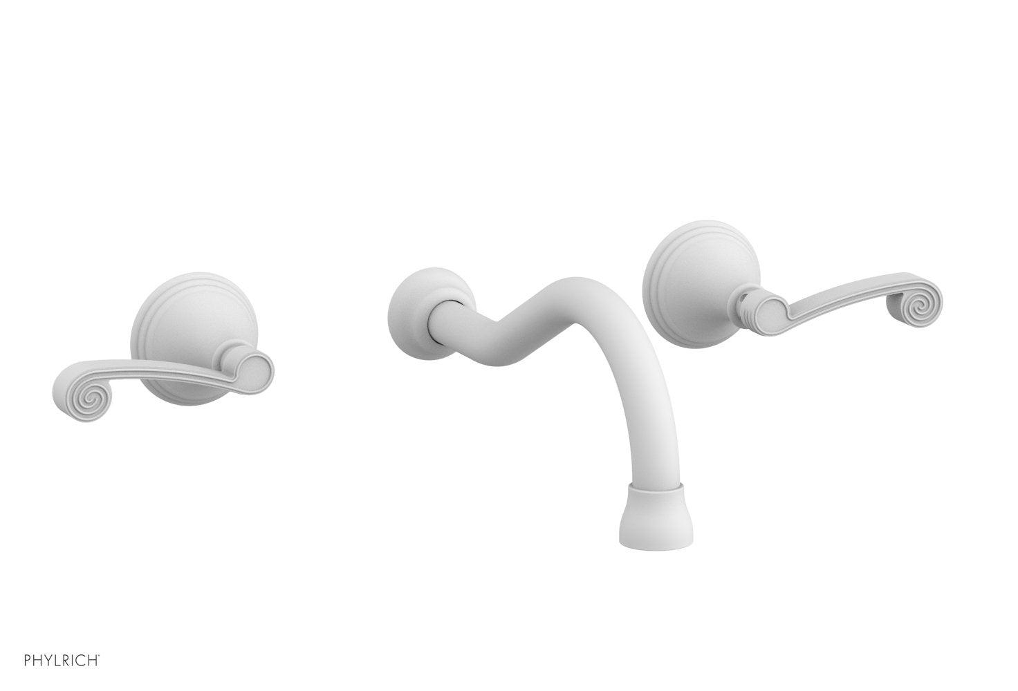 3RING Wall Lavatory Set - Curved Lever Handles DWL206