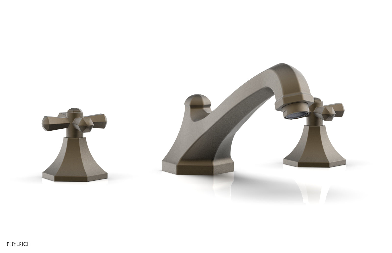 LE VERRE & LA CROSSE Deck Tub Set - Cross Handles K1171V