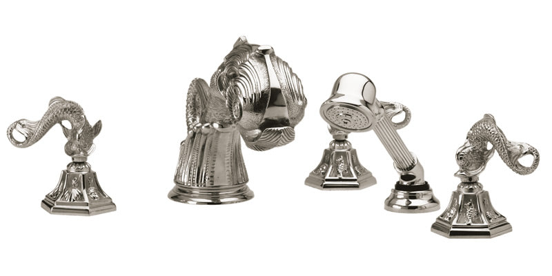 Deck Tub Set with Hand Shower