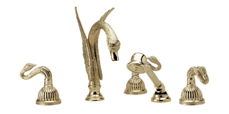 Deck Tub Set with Hand Shower