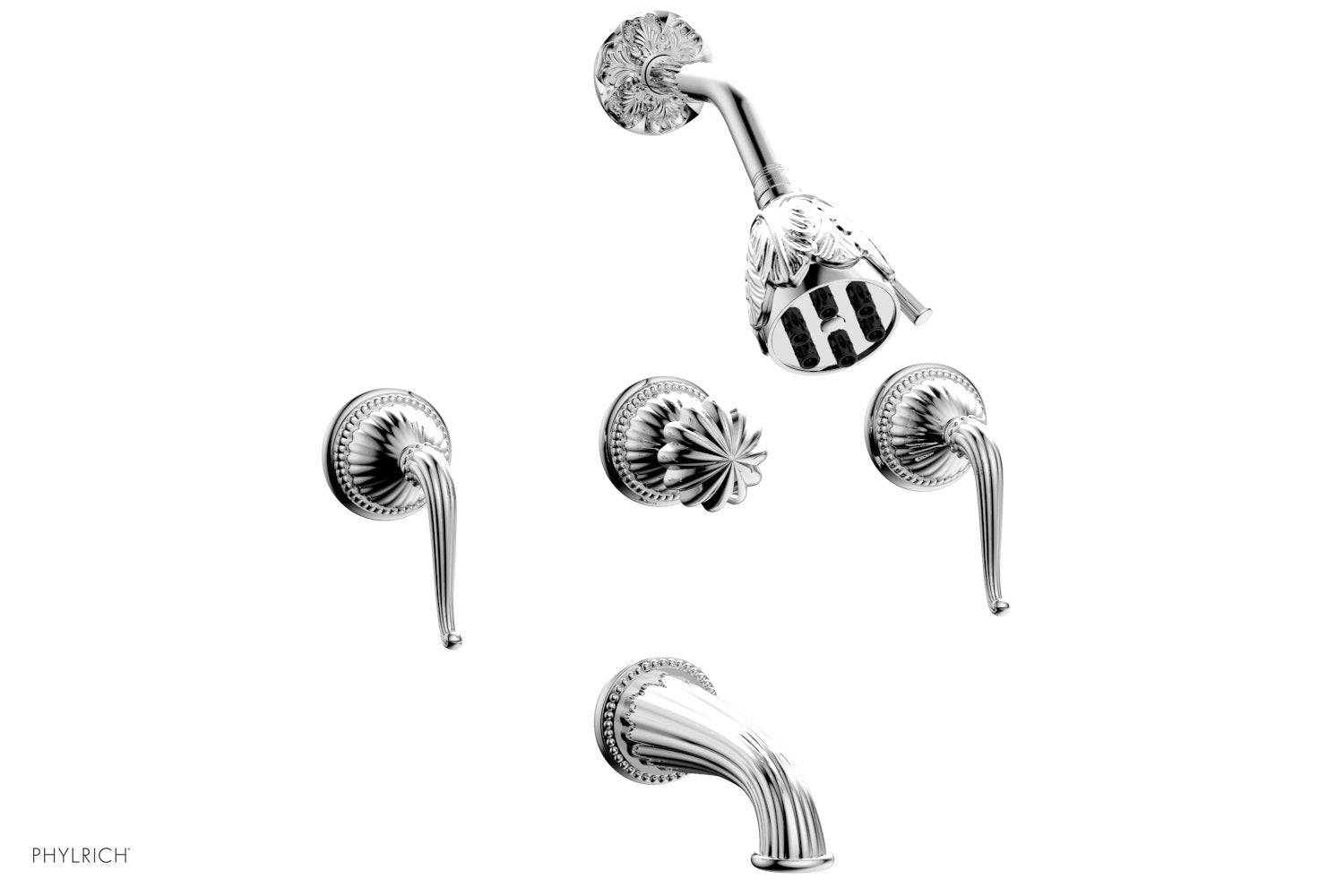 Three Handle Tub and Shower Set