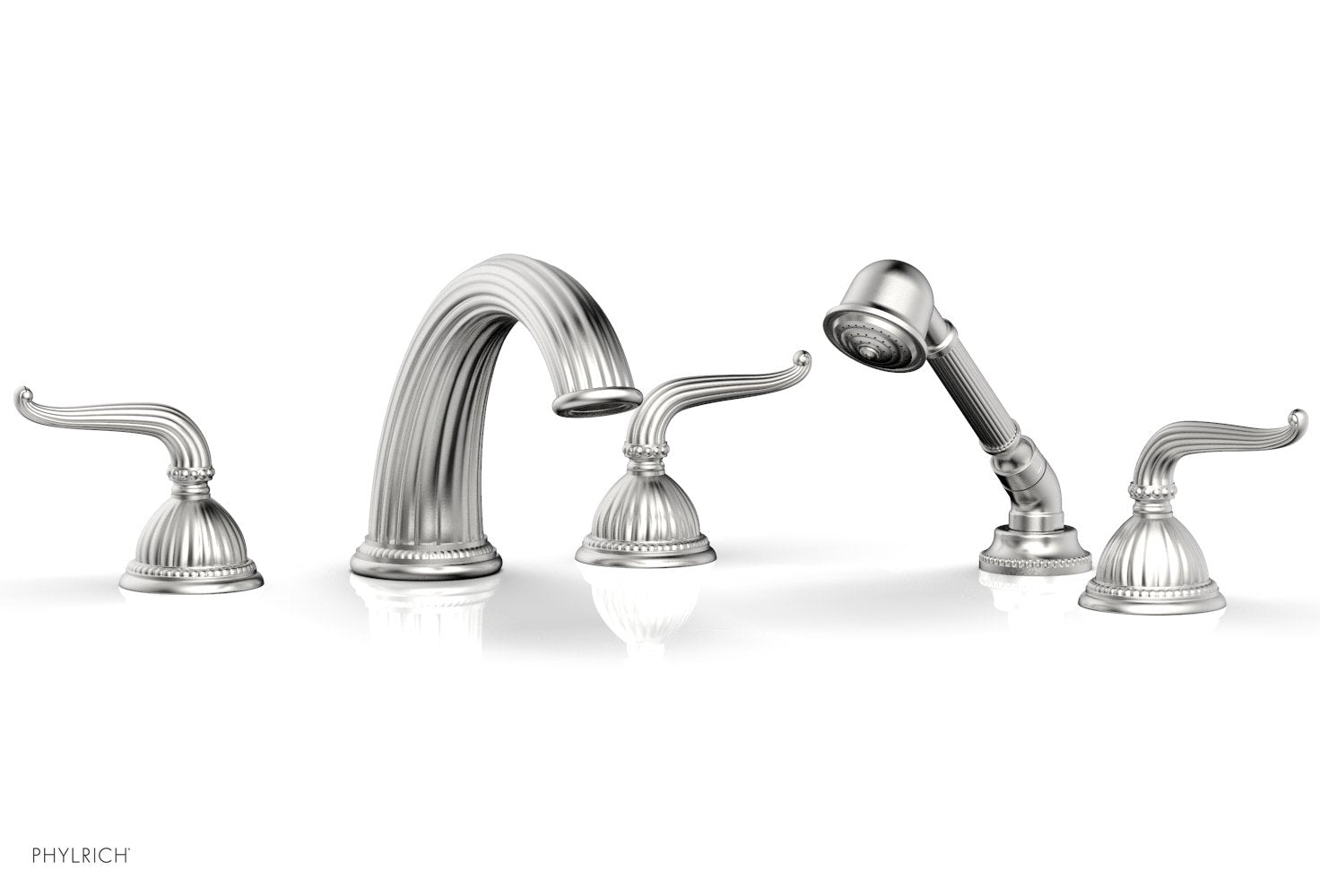 GEORGIAN & BARCELONA Deck Tub Set with Hand Shower - Lever Handles K2141P1