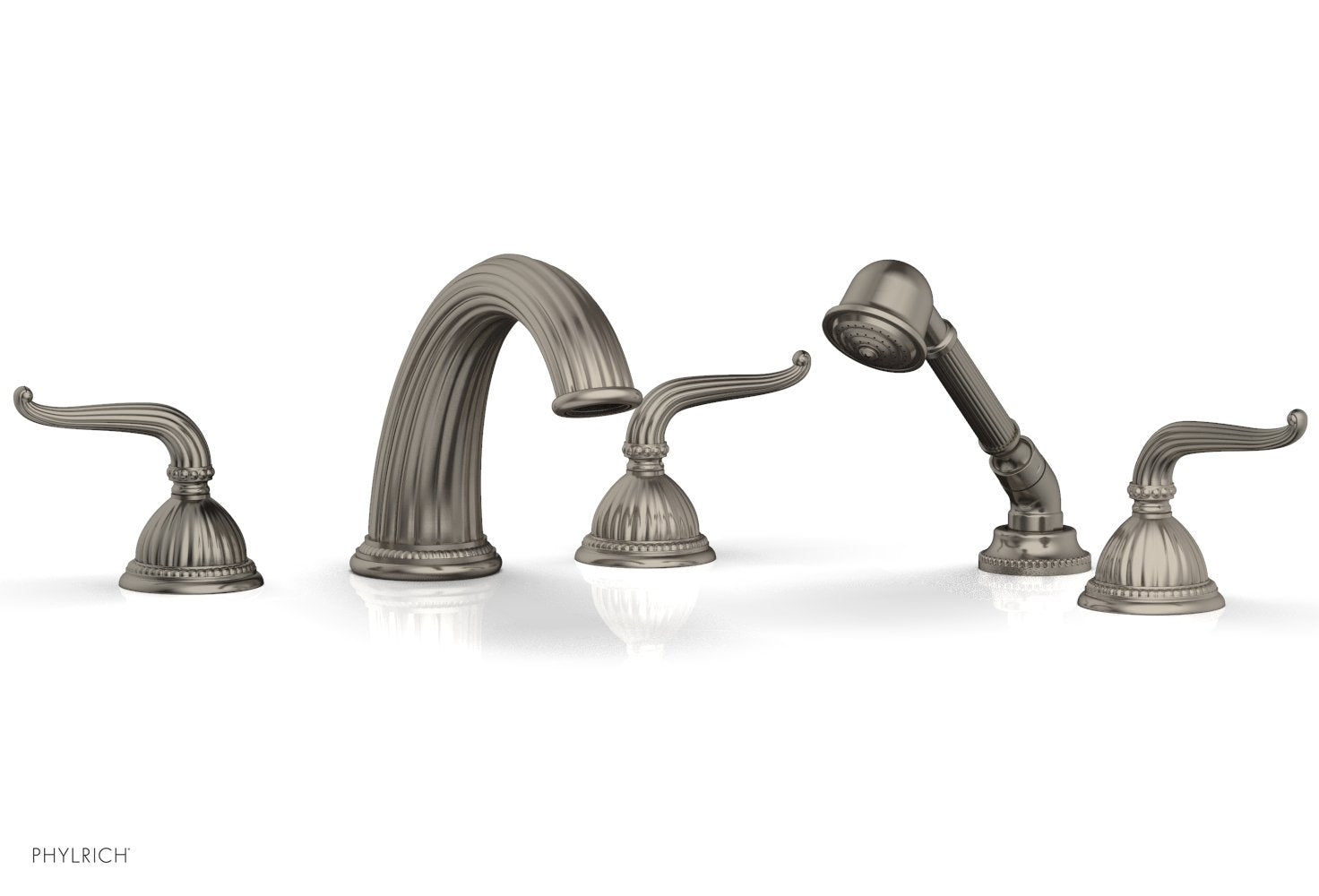 GEORGIAN & BARCELONA Deck Tub Set with Hand Shower - Lever Handles K2141P1