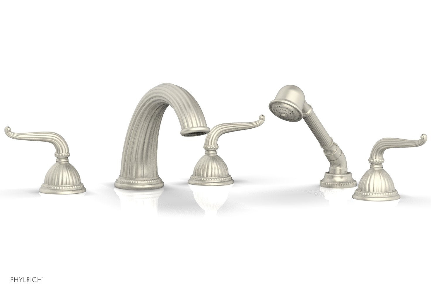 GEORGIAN & BARCELONA Deck Tub Set with Hand Shower - Lever Handles K2141P1