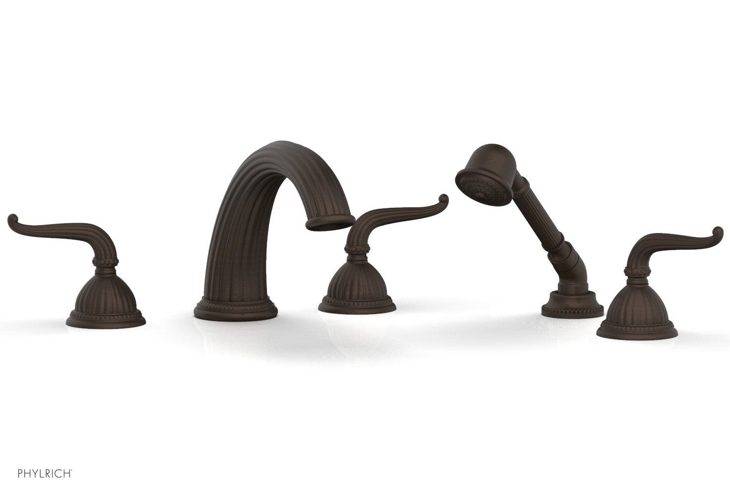 GEORGIAN & BARCELONA Deck Tub Set with Hand Shower - Lever Handles K2141P1