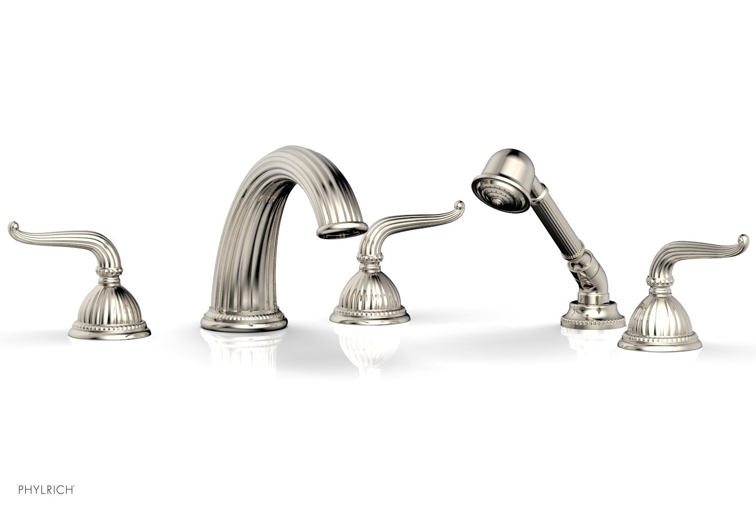 GEORGIAN & BARCELONA Deck Tub Set with Hand Shower - Lever Handles K2141P1