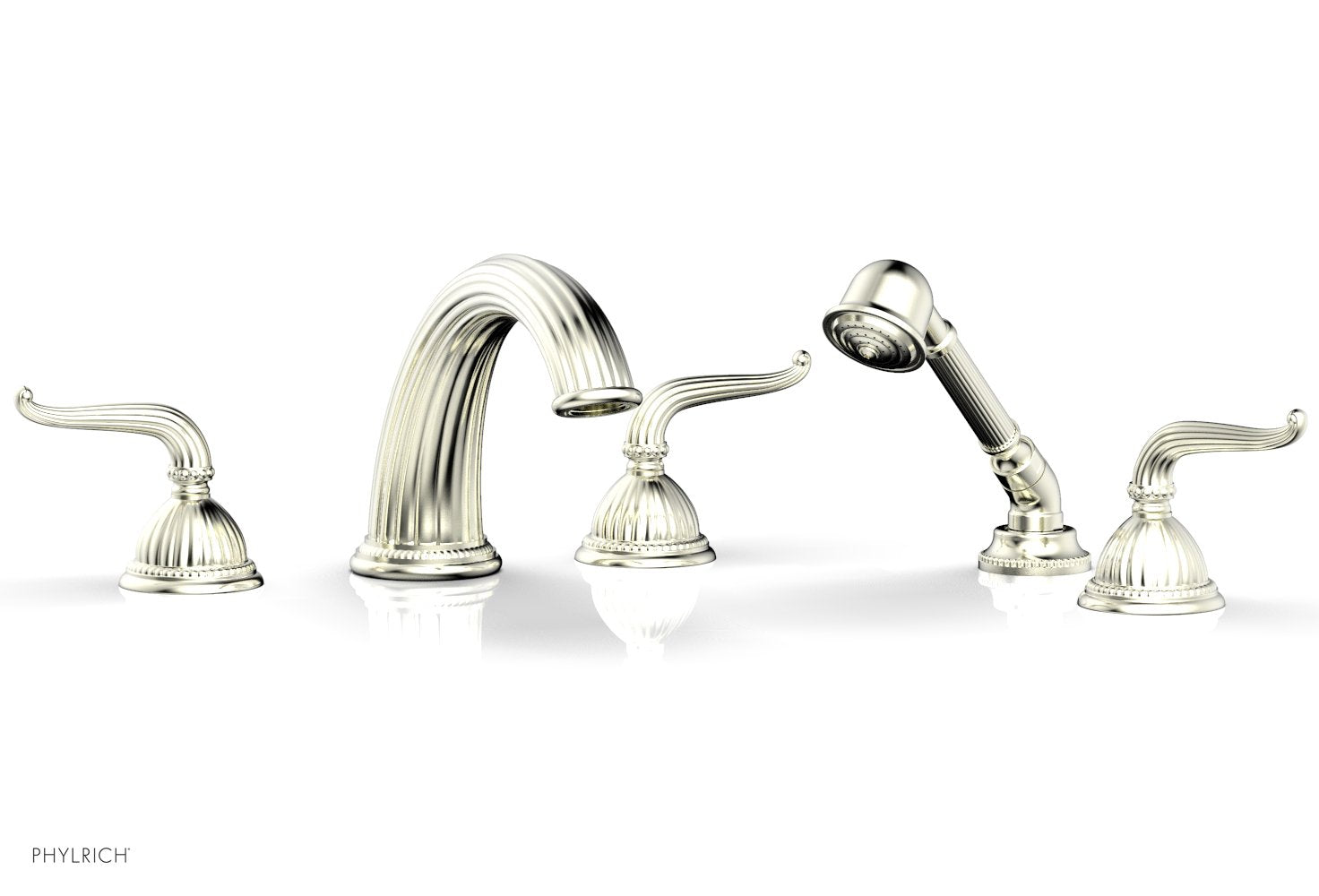 GEORGIAN & BARCELONA Deck Tub Set with Hand Shower - Lever Handles K2141P1