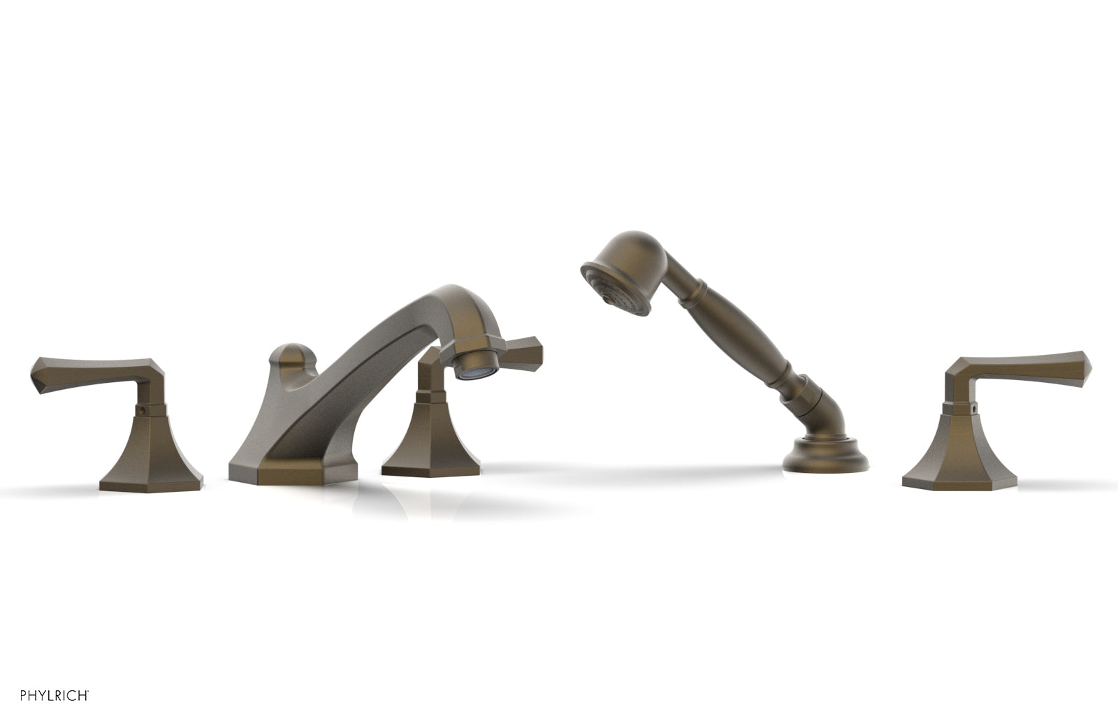 LE VERRE & LA CROSSE Deck Tub Set with Hand Shower - Lever Handles K2170V1