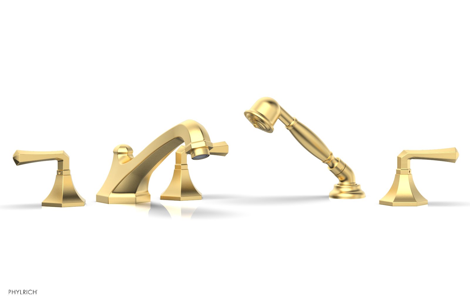 LE VERRE & LA CROSSE Deck Tub Set with Hand Shower - Lever Handles K2170V1