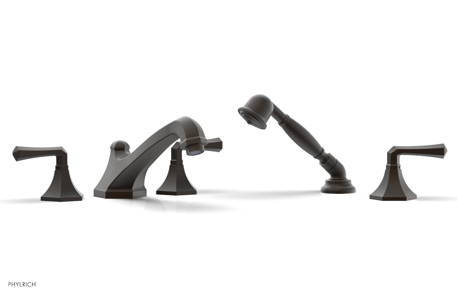 LE VERRE & LA CROSSE Deck Tub Set with Hand Shower - Lever Handles K2170V1