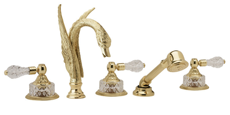 Deck Tub Set with Hand Shower