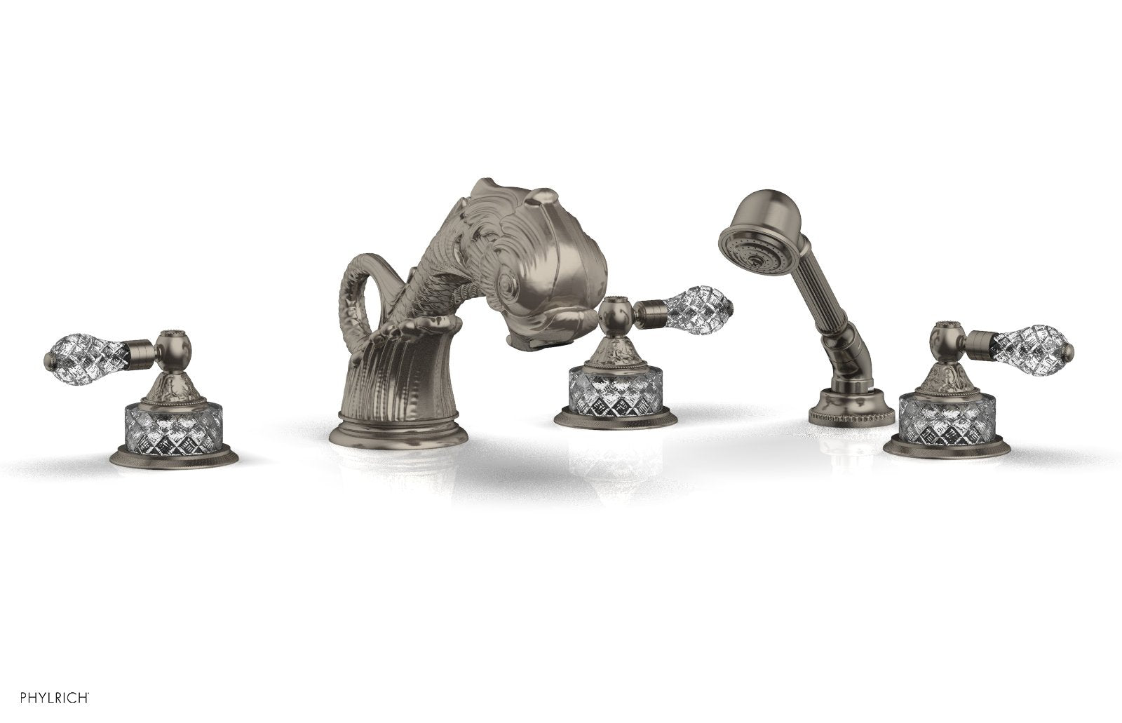 DOLPHIN Deck Tub Set with Hand Shower K2184M1