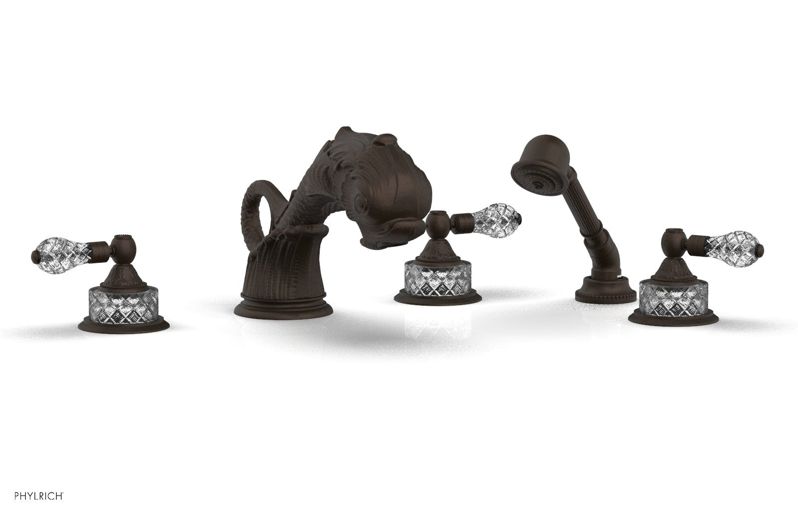 DOLPHIN Deck Tub Set with Hand Shower K2184M1