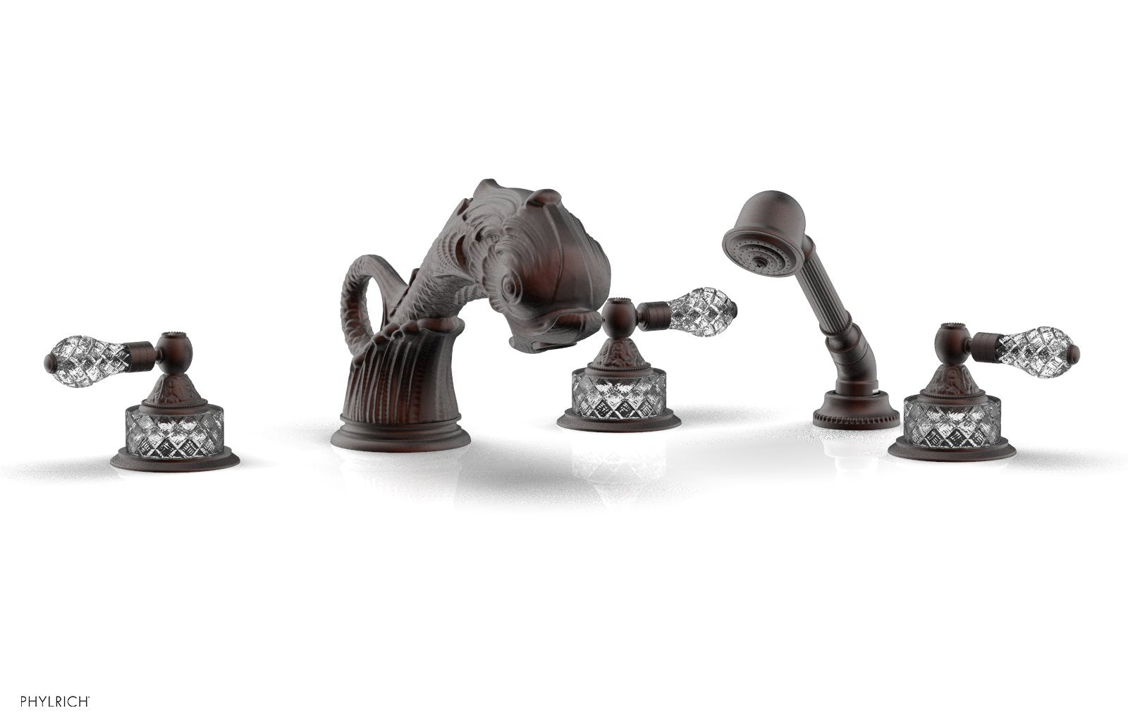 DOLPHIN Deck Tub Set with Hand Shower K2184M1