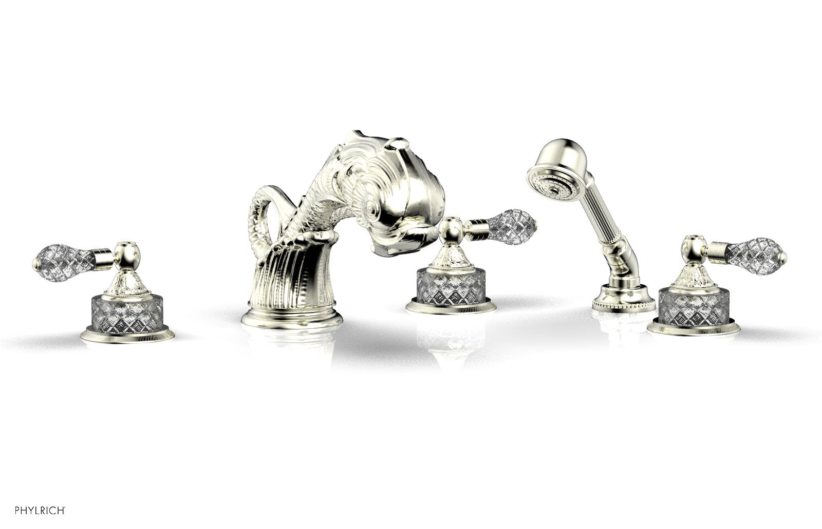 DOLPHIN Deck Tub Set with Hand Shower K2184M1