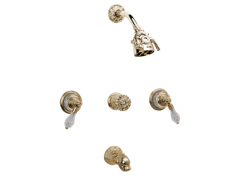 Three Handle Tub and Shower Set